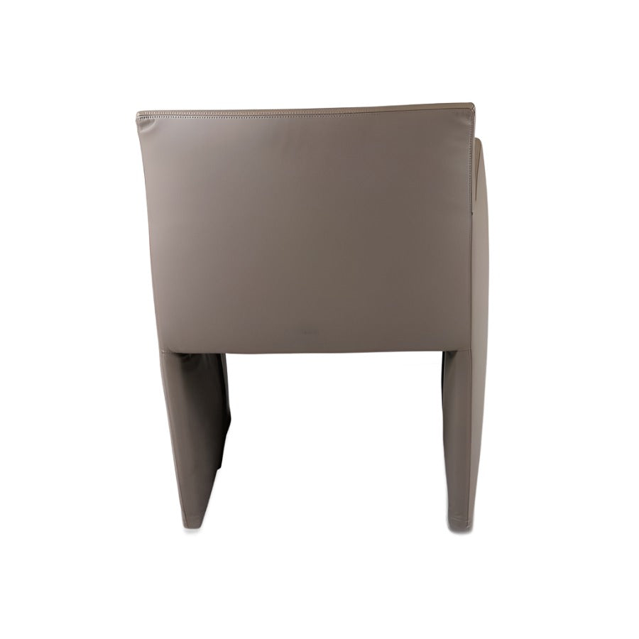 <tc>B&B Italia</tc>: Posa vergaderstoel in asgrijs leer - gerenoveerd