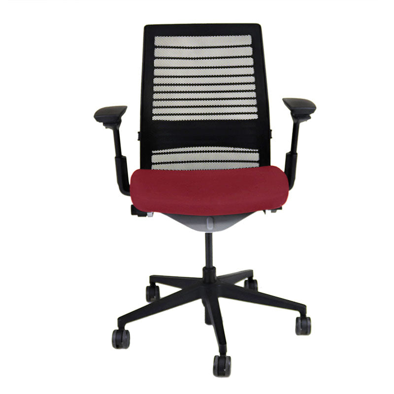 <tc>Steelcase</tc>: <tc>Think V2</tc> Bureaustoel met mesh-rug - Gereviseerd