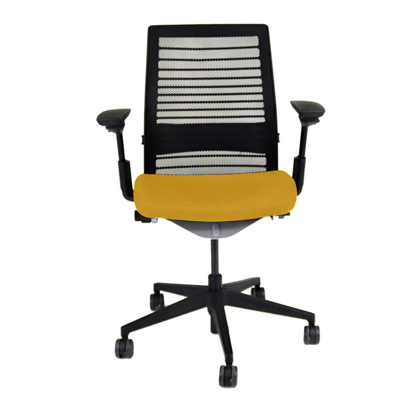 <tc>Steelcase</tc>: <tc>Think V2</tc> Bureaustoel met mesh-rug - Gereviseerd