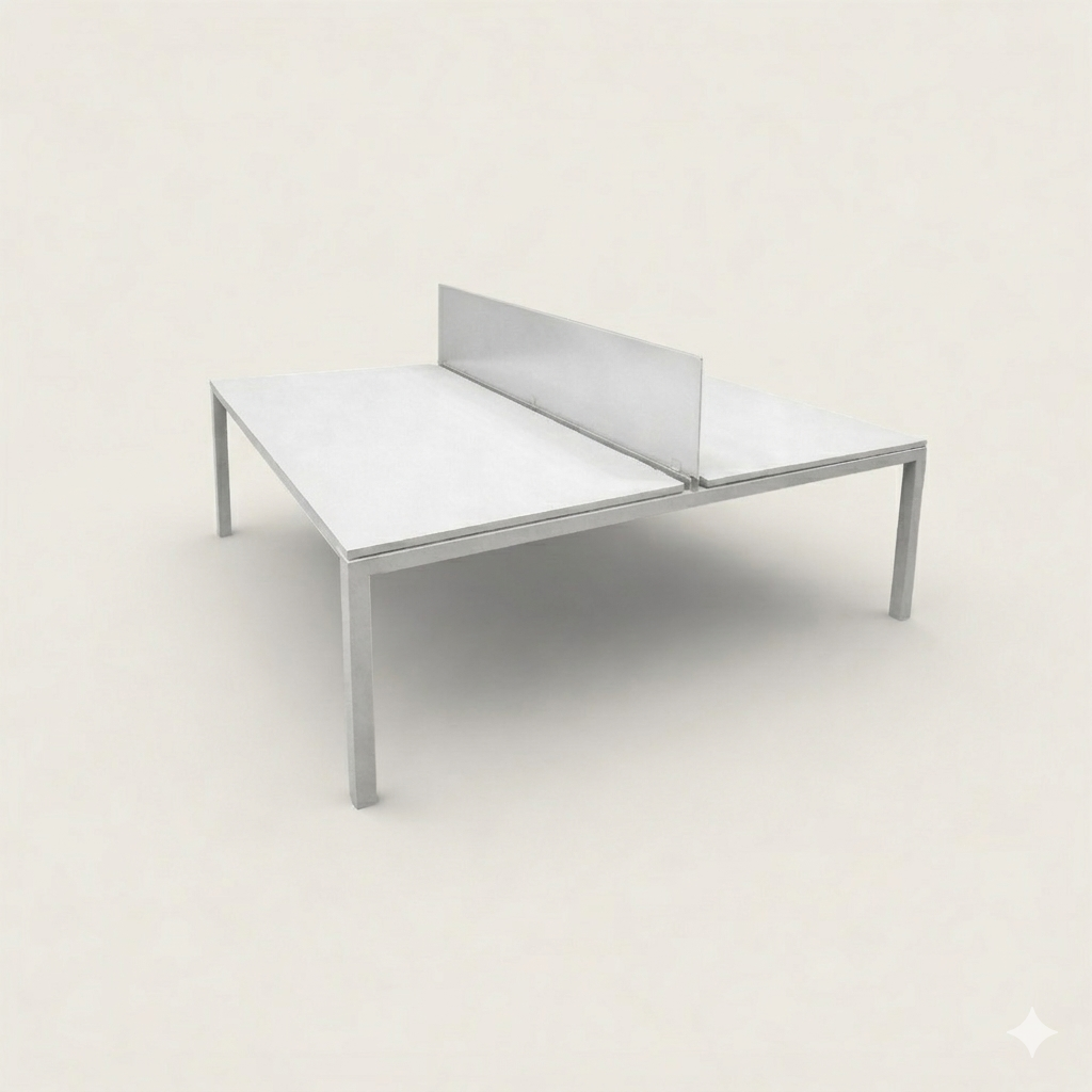 Dynamobel: Bureaubank 2-voudig 1400 x 1600 - Gerenoveerd