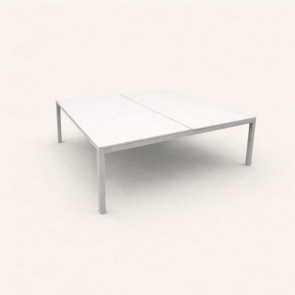 Dynamobel: Bureaubank 2-voudig 1400 x 1600 - Gerenoveerd