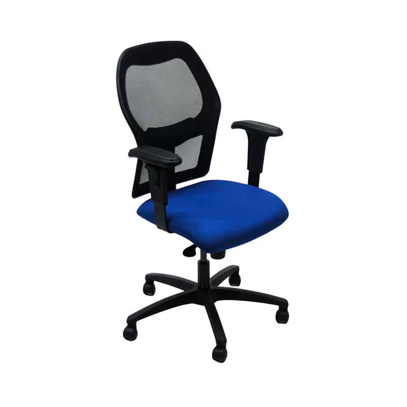 Ahrend: Bureaustoel type 160 in blauwe stof - Gerenoveerd