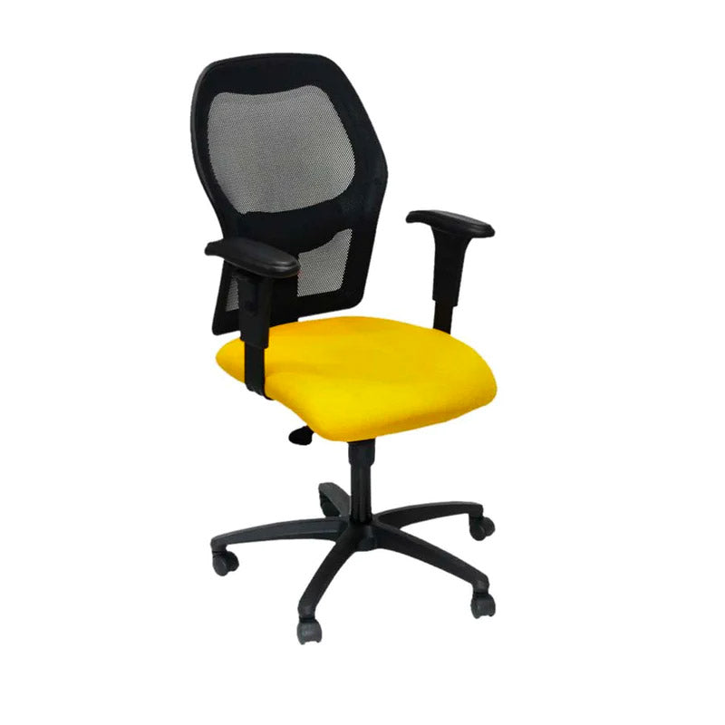 Ahrend: Bureaustoel type 160 in gele stof - Gerenoveerd