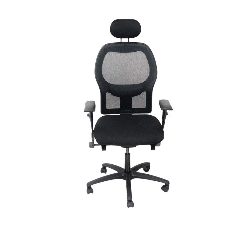 Ahrend: 160 Type Task Chair with Headrest and Folding Arms - Refurbished