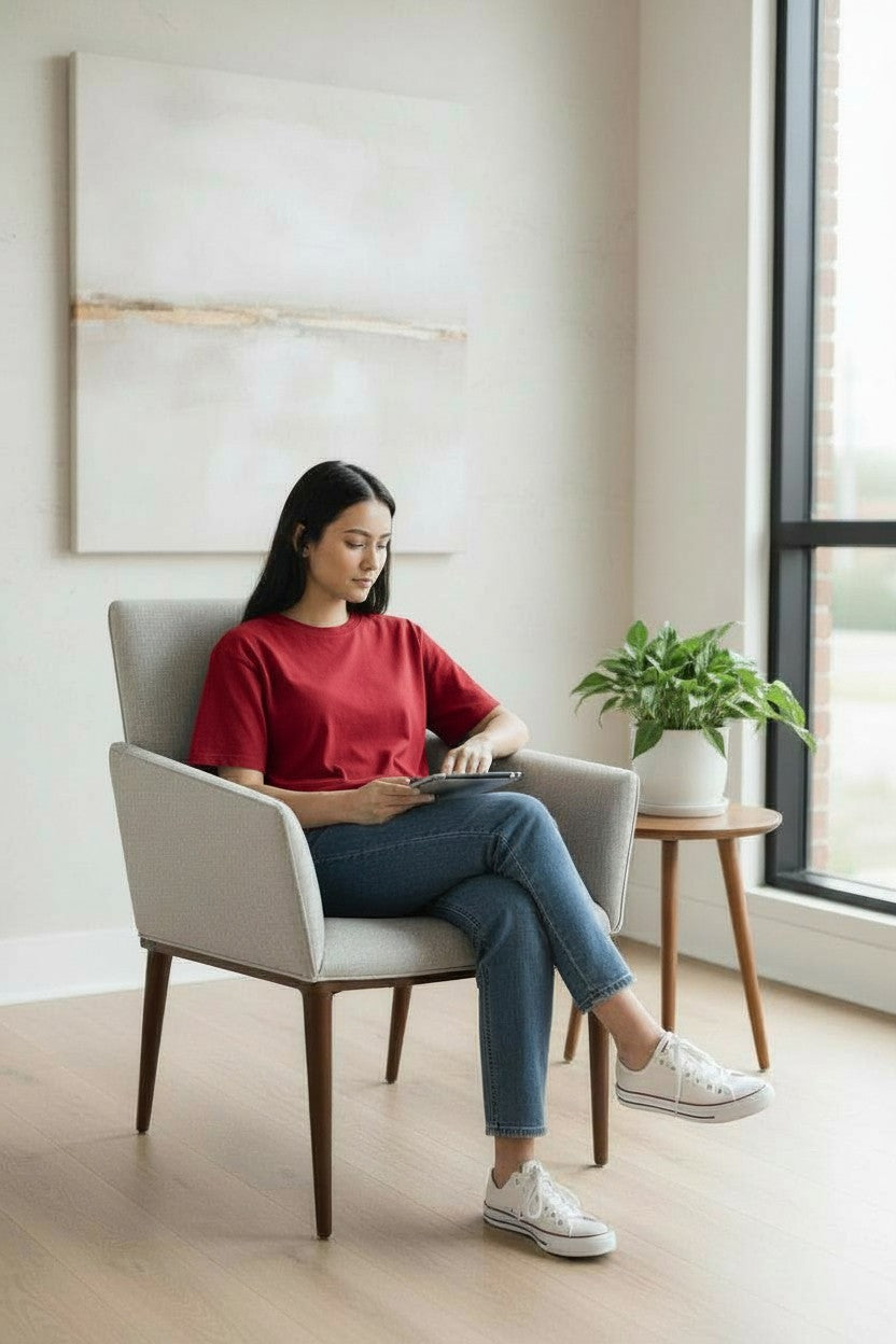 <tc>Knoll</tc> Studio: Aperture Houten Slatted bezoekersstoel (Gereviseerd)