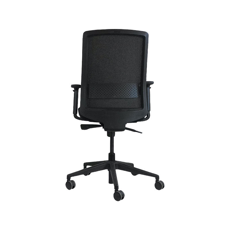 Bestuhl: S30 bureaustoel in bruin leer - gerenoveerd