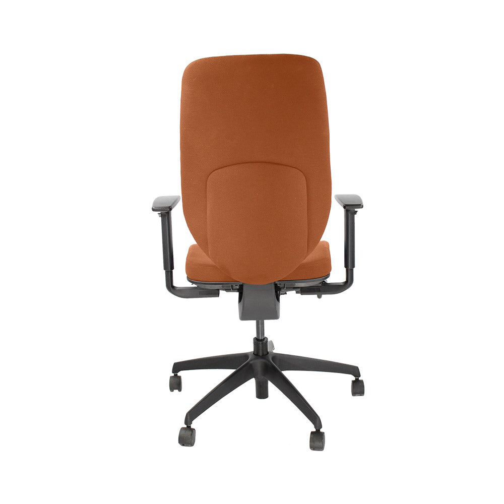 Boss Design: Key Task Chair - Nieuw bruin leer - Gerenoveerd