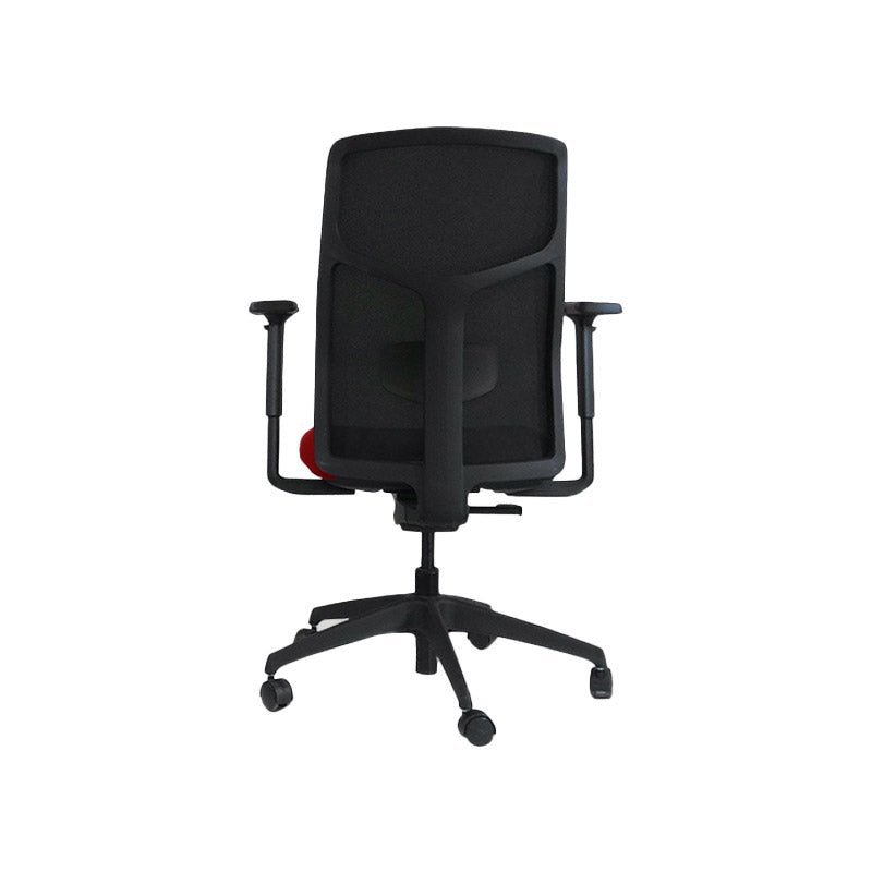 Boss Design: Tauro in Red Fabric - Task Chair - Refurbished