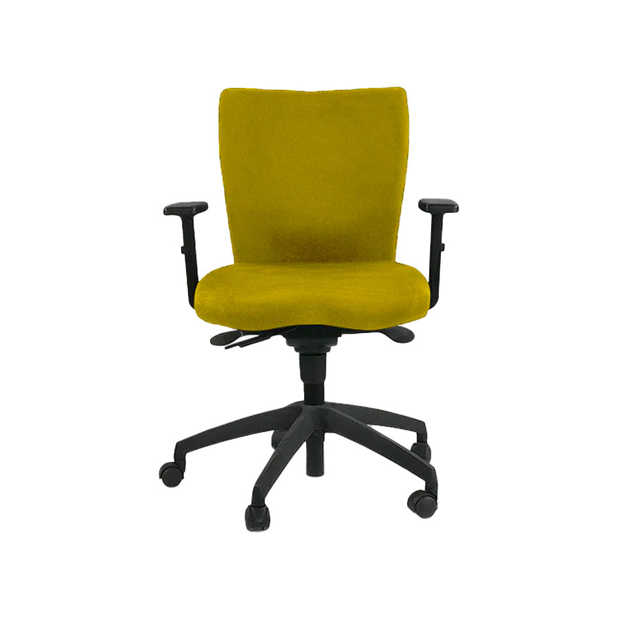 Connection: Team Task Chair in gele stof - Gerenoveerd