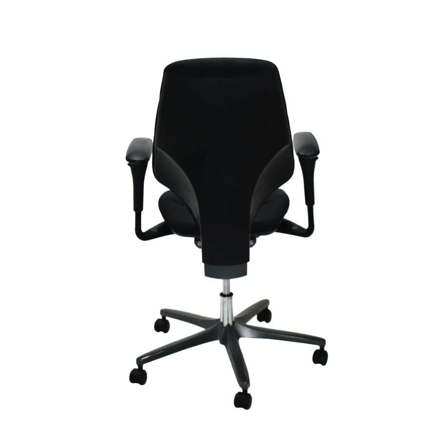 Giroflex: G64 bureaustoel in zwarte stof - gerenoveerd