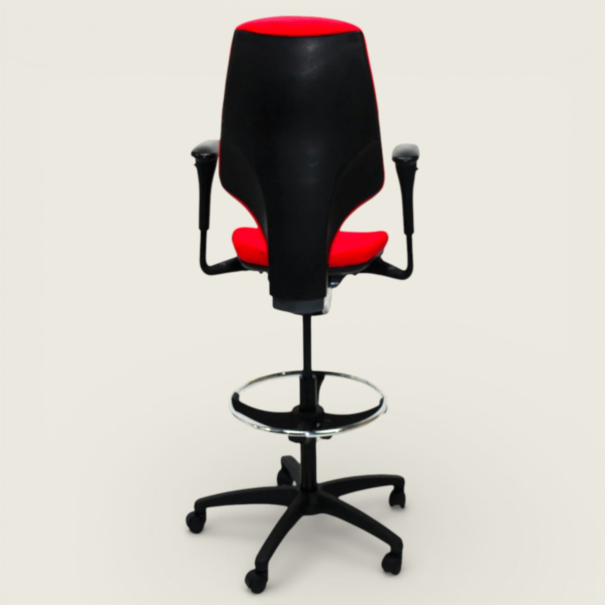 Giroflex: G64 Draughtsman Chair in Red Fabric - Refurbished