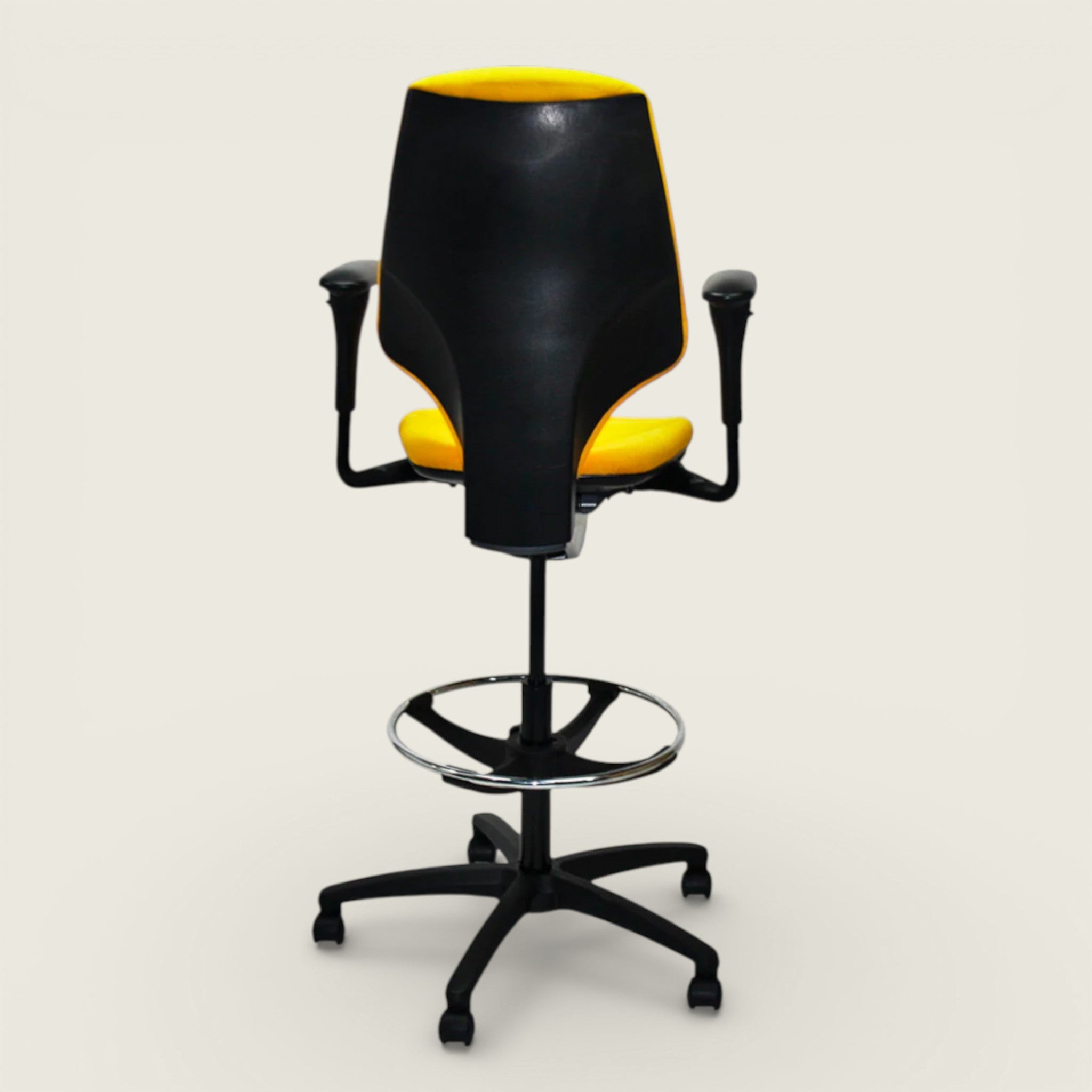 Giroflex: G64 Draughtsman Chair in Yellow Fabric - Refurbished