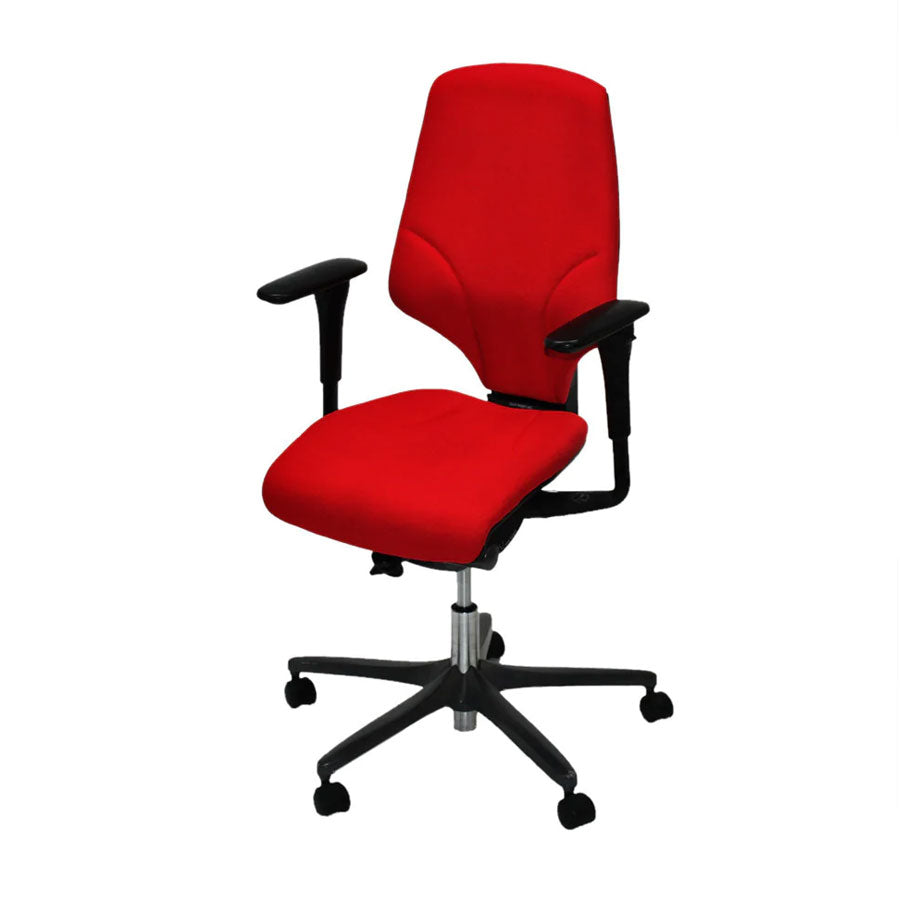 Giroflex: G64 Bureaustoel in rode stof - Gerenoveerd