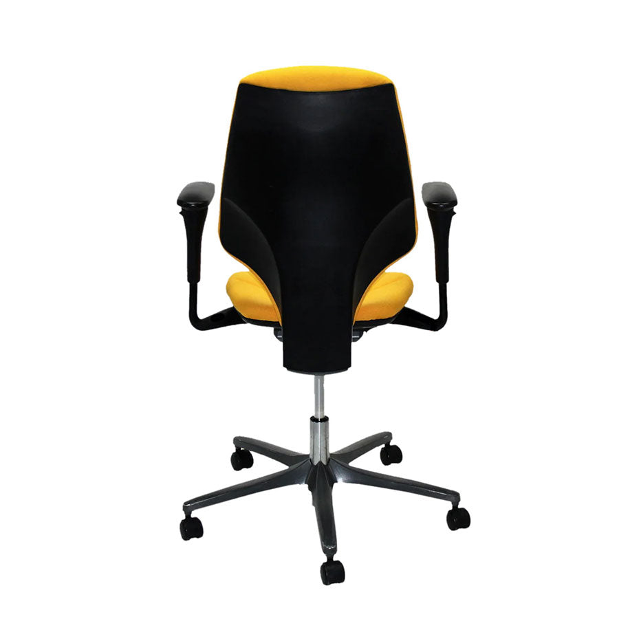 Giroflex: G64 Bureaustoel in gele stof - Gerenoveerd