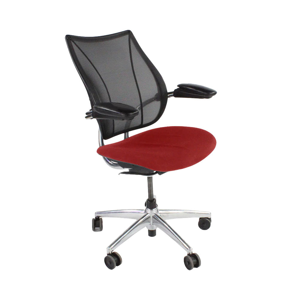 Humanscale: Liberty Task Chair in Red Fabric/Aluminium Frame - Refurbished