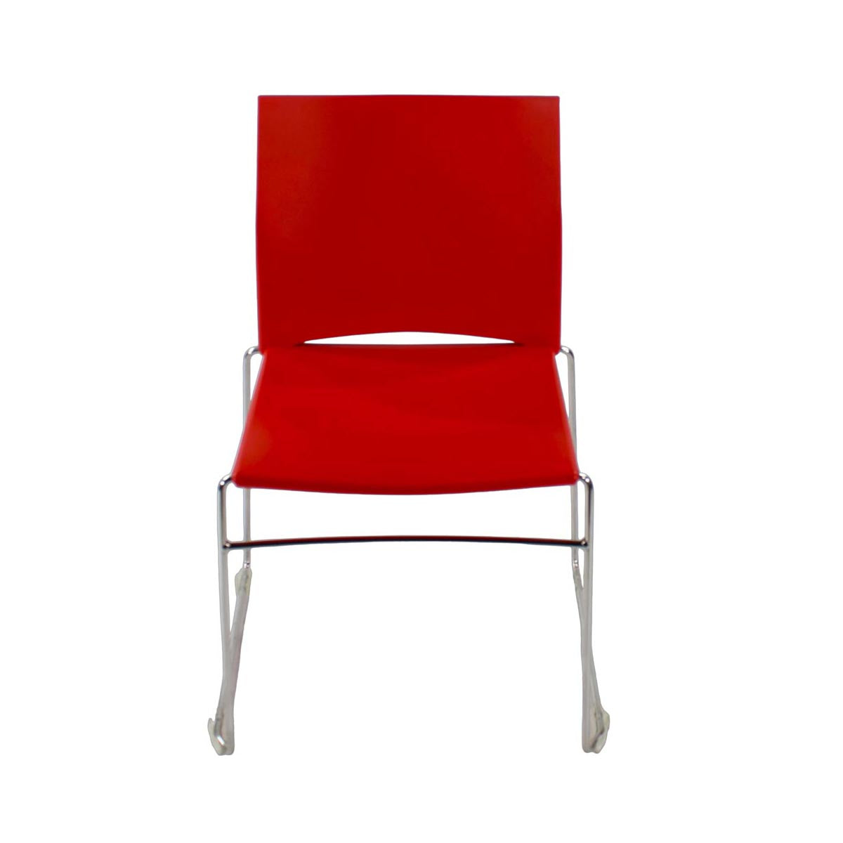 Herman Miller: Pronta stapelstoel in rood - gerenoveerd