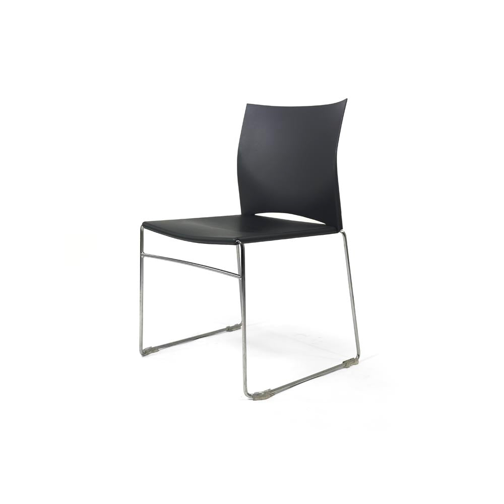 <tc>Herman Miller</tc>: Pronta Stapelstoel in Zwart - Gereviseerd