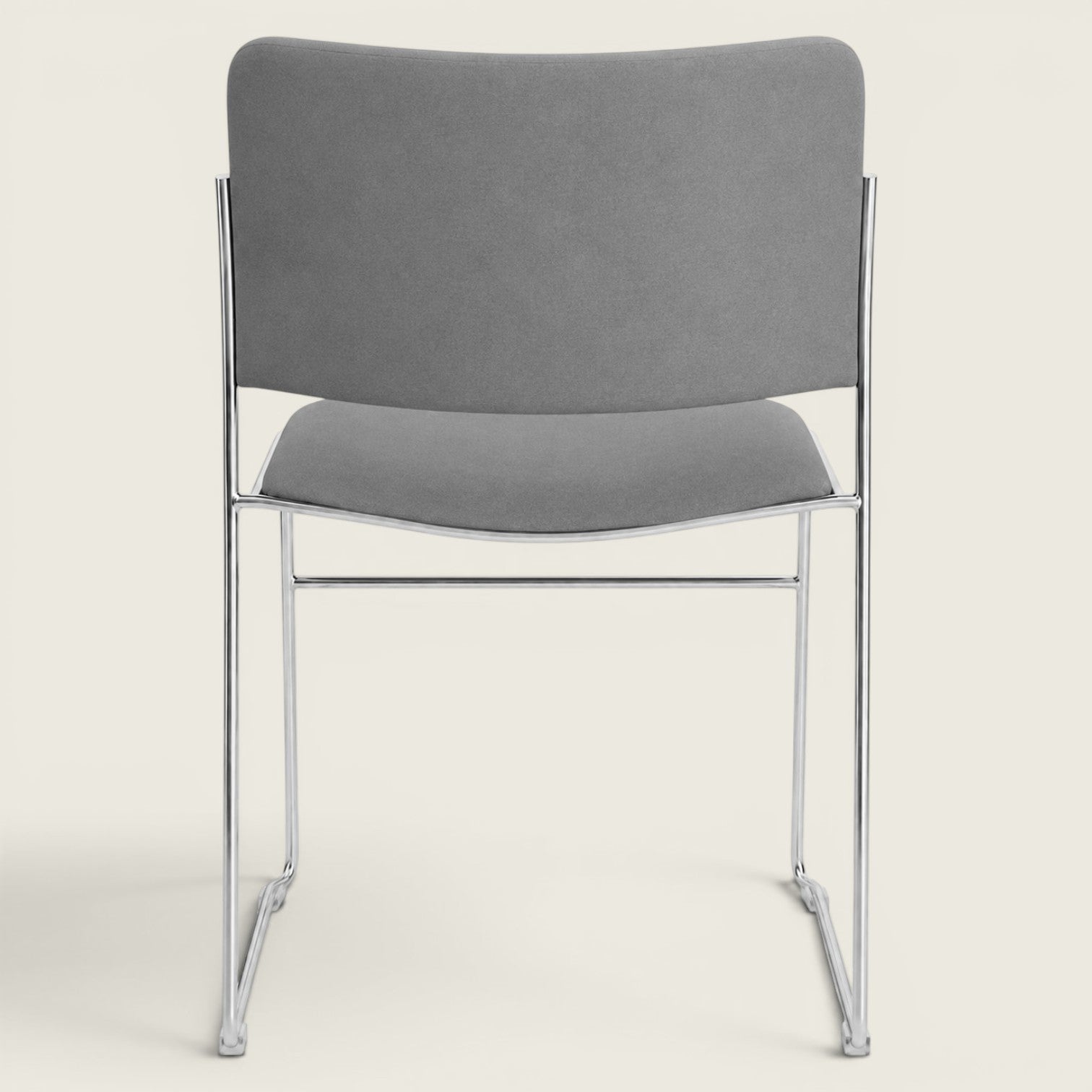 Howe: 40/4 Stacking Chair in Grey Fabric - Refurbished