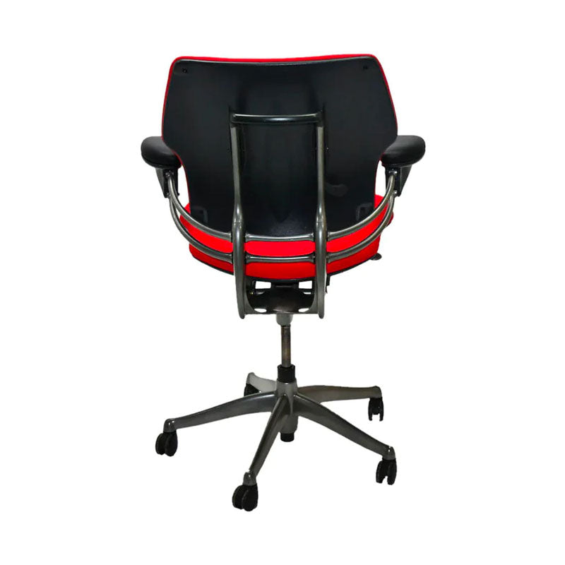 Humanscale: Freedom Task Chair in rode stof - Gerenoveerd