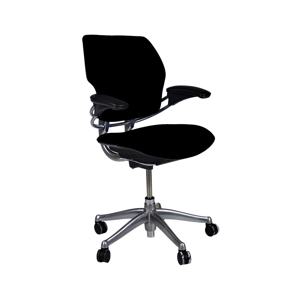 Humanscale: Freedom Task Chair with Aluminium Frame in Black Fabric - Refurbished