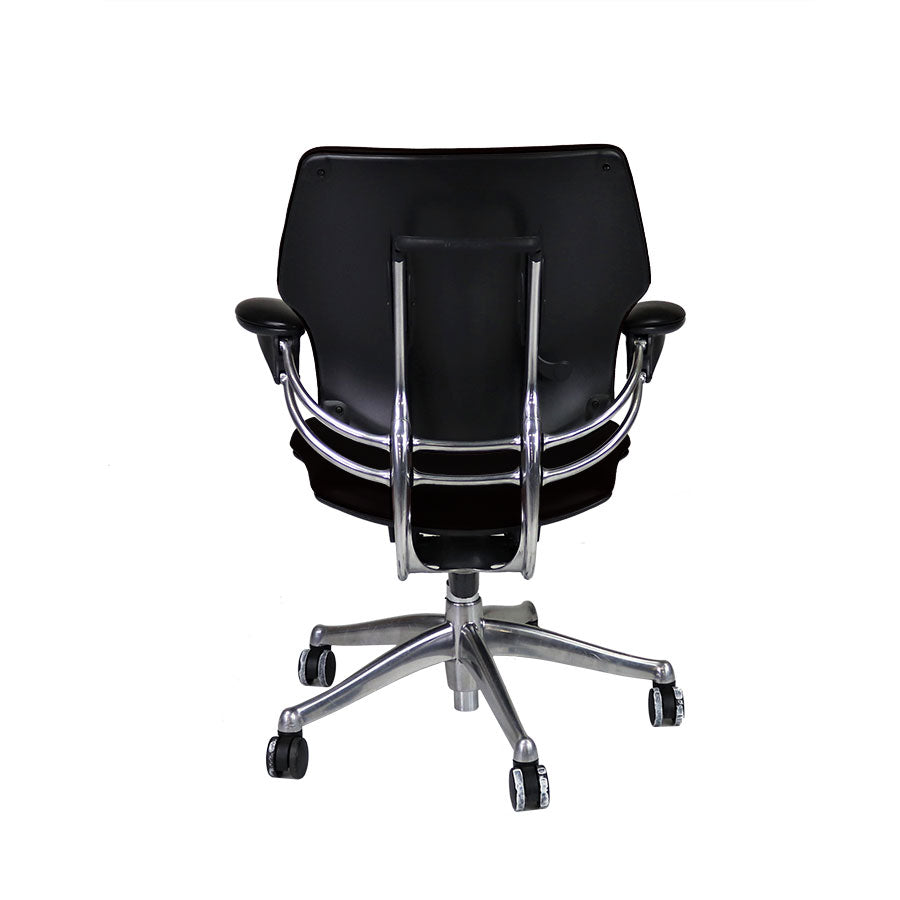 Humanscale: Freedom Task Chair with Aluminium Frame in Black Leather - Refurbished