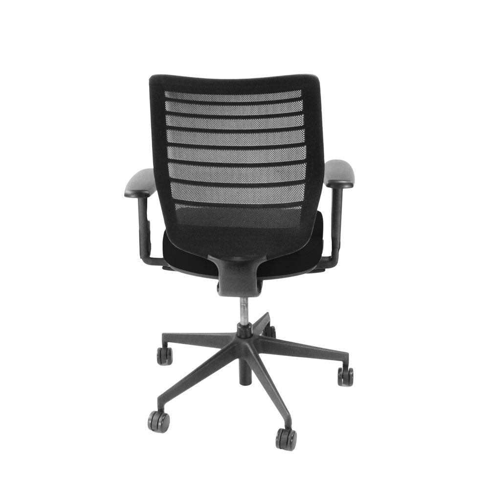 Senator: Fuse Operator Chair in Black Fabric - Refurbished