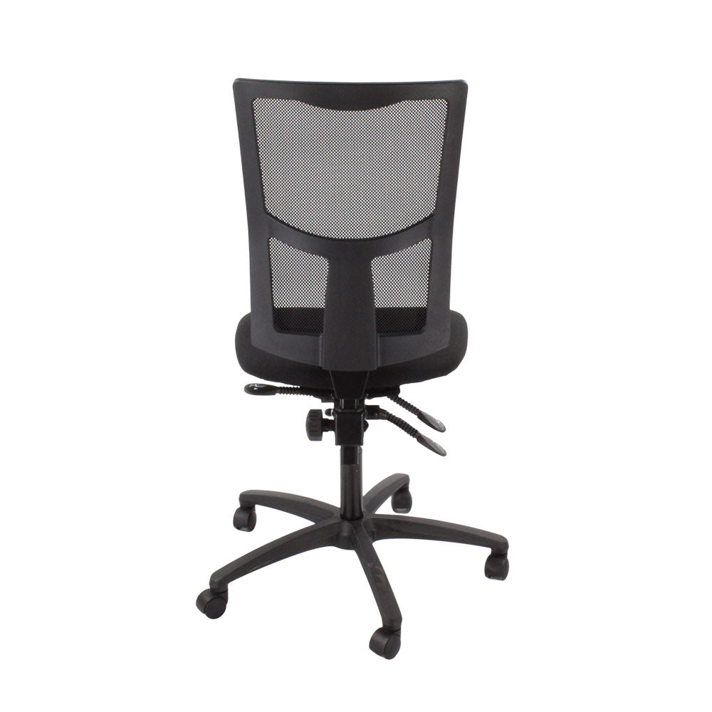 TOC: Ergo 2 Task Chair Without Arms in Black Fabric - Refurbished