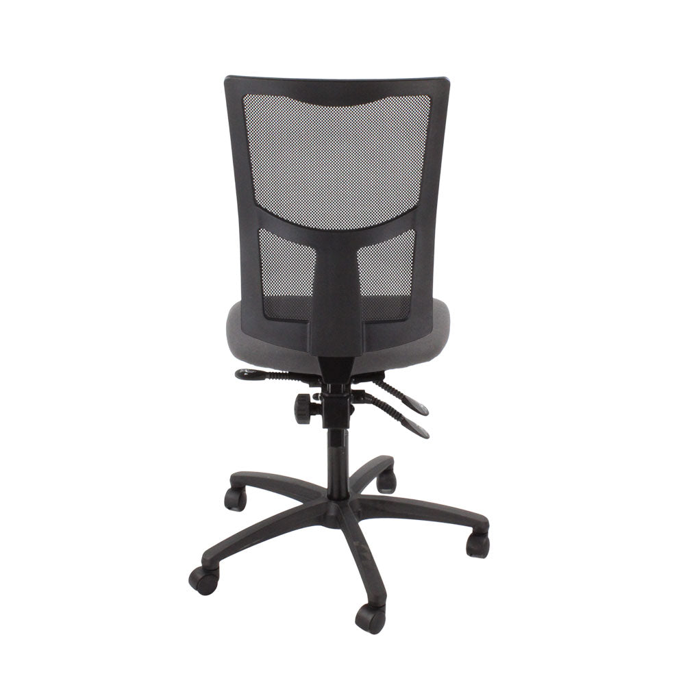 TOC: Ergo 2 bureaustoel zonder armen in grijze stof - gerenoveerd