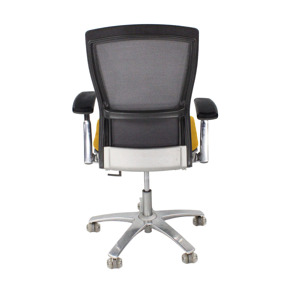 Knoll: Life Task Chair in gele stof - Gerenoveerd