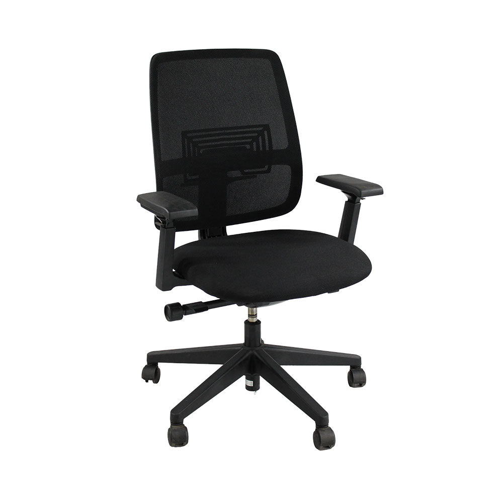 Haworth: Lively Task Chair in Black Fabric - Refurbished