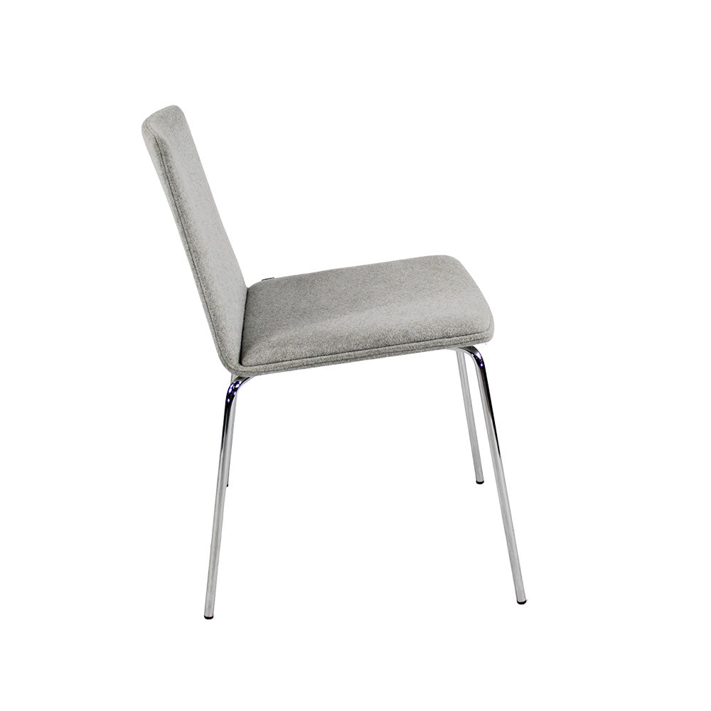 Steelcase: Coalesse Stacking Chair in Grey Fabric - Refurbished