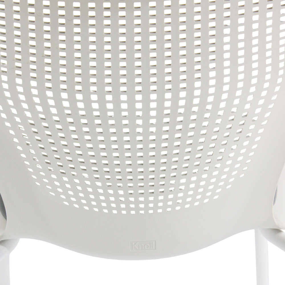 Knoll: Multigeneration Meeting Chair with Wheels in Grey Fabric - Refurbished