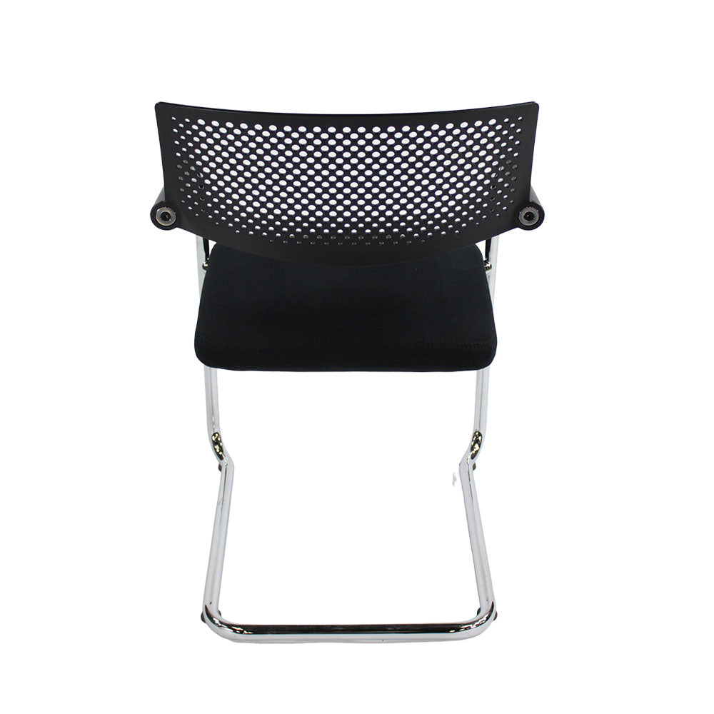 Vitra: VisaVis 2 Meeting Chair in Black Fabric - Refurbished