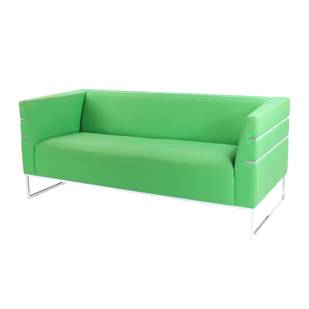 Giulio Marelli: Thumb Sofa in Green Fabric - Refurbished