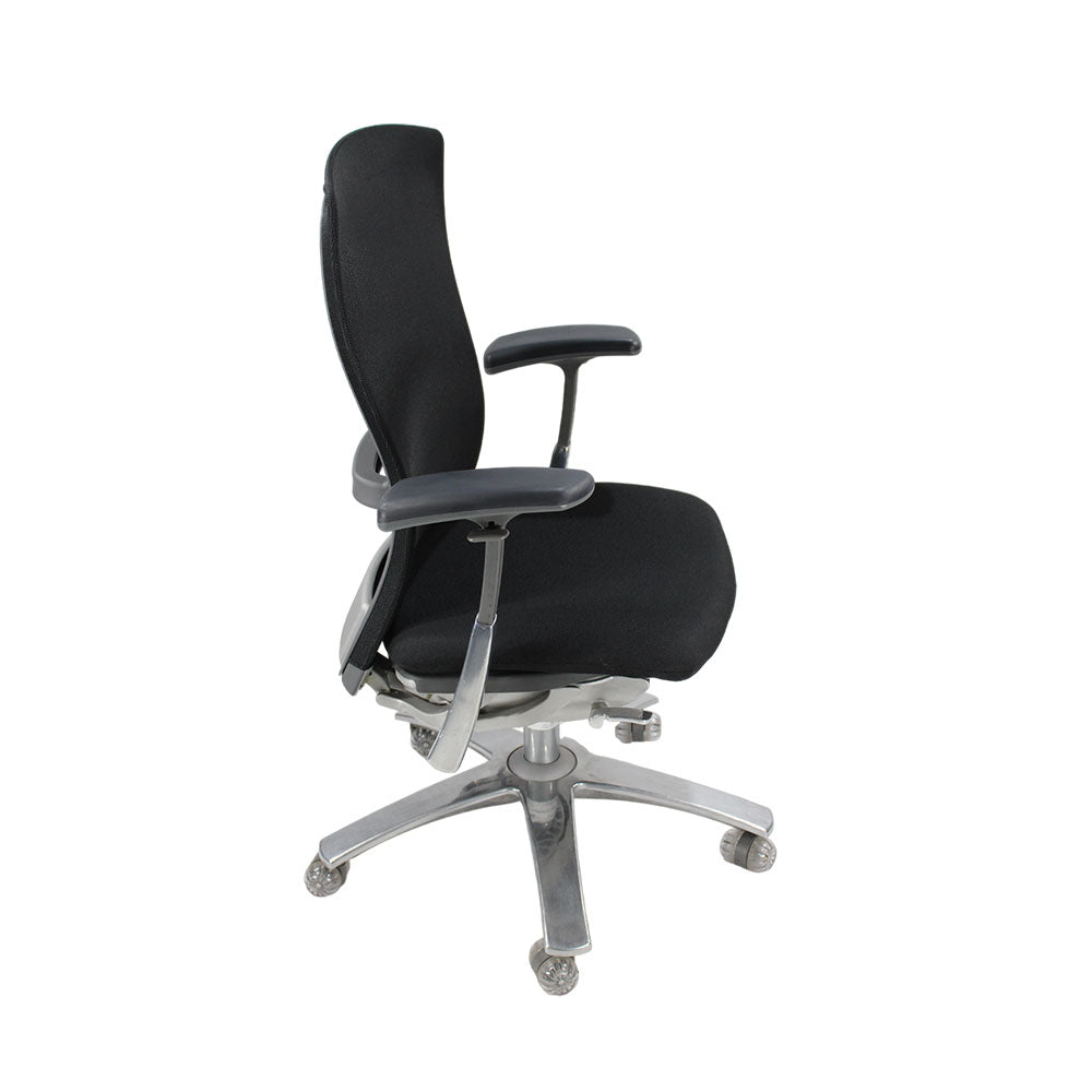 Knoll: Life Task Chair in zwarte stof - Gerenoveerd