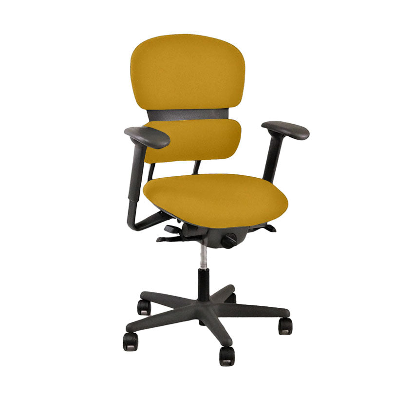 KI: Impulse Bureaustoel in gele stof - Gerenoveerd