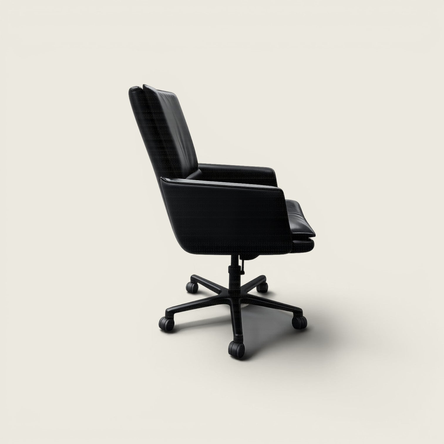<tc>Vitra</tc>: Imago Bellini Executive Draaistoel in Paars Leer - Gereviseerd