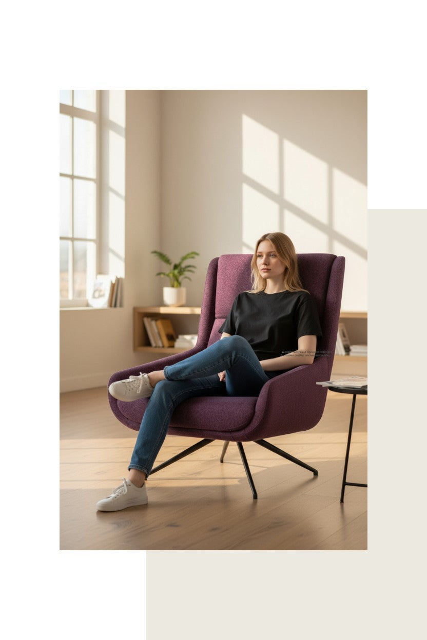 <tc>Boss Design</tc>: Luge Purple Hush Lounger - Gereviseerd