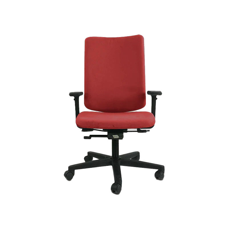 Konig + Neurath: 215 Bureaustoel in rode stof - Gerenoveerd