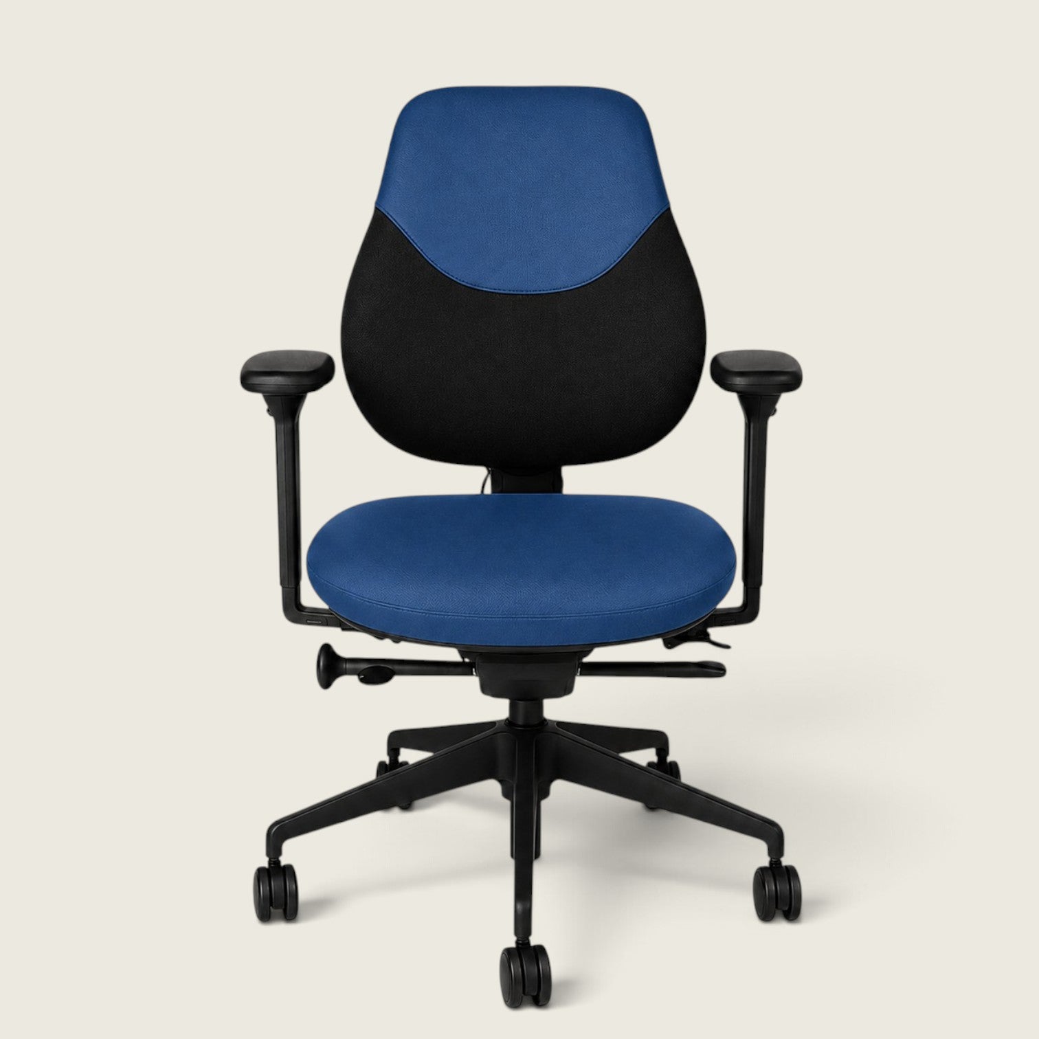 <tc>OrangeBox</tc>Flo bureaustoel in blauwe stof - gereviseerd