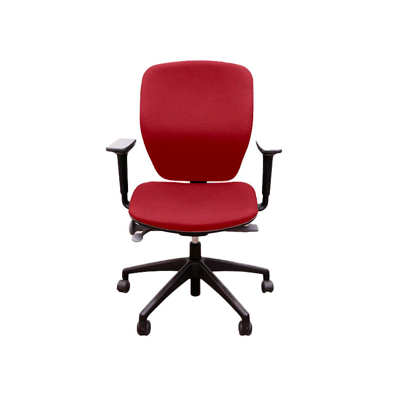 Orangebox: Joy-02 bureaustoel in rode stof - gerenoveerd