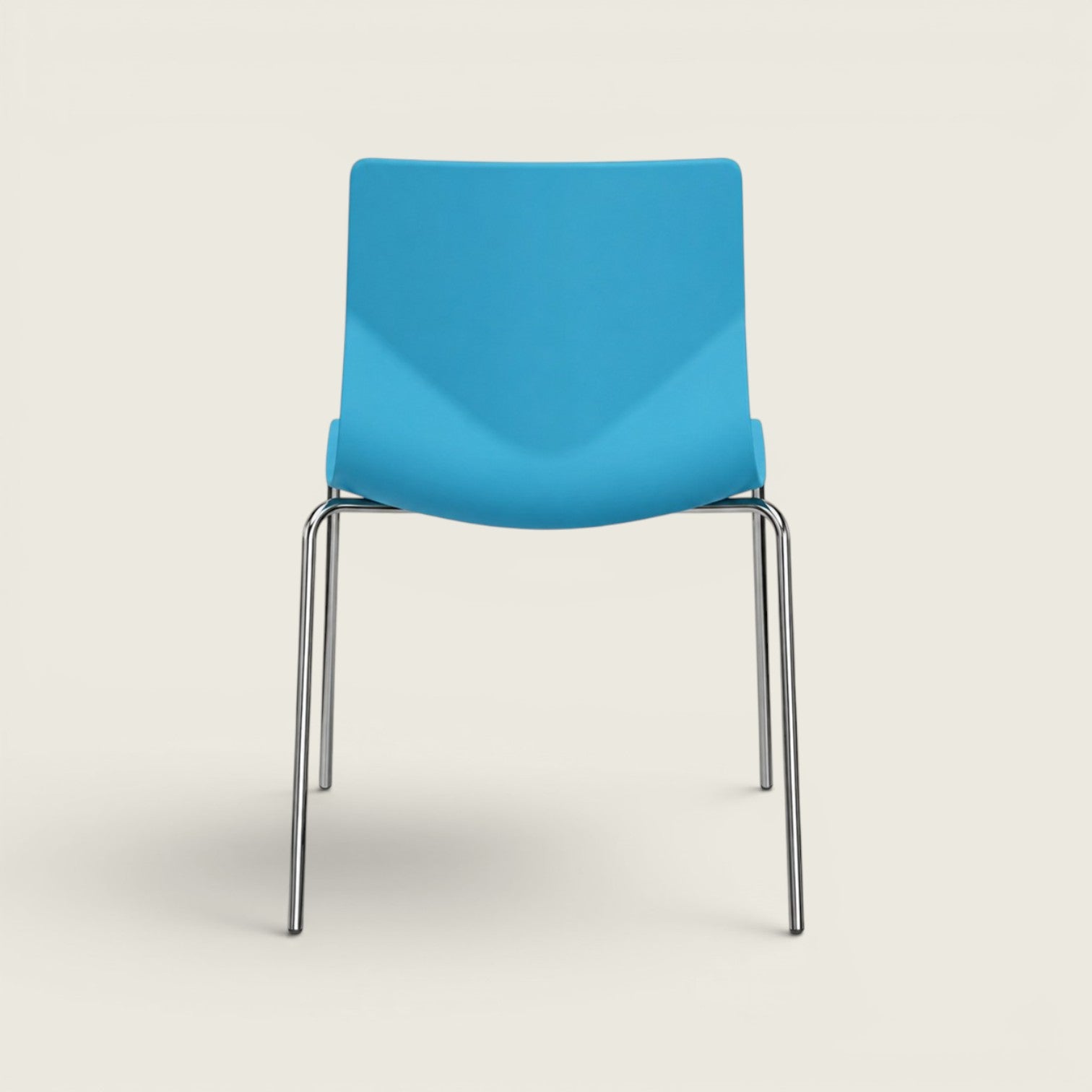 Ocee:  FourSure 44 Stackable Chair in Light Blue- Refurbished