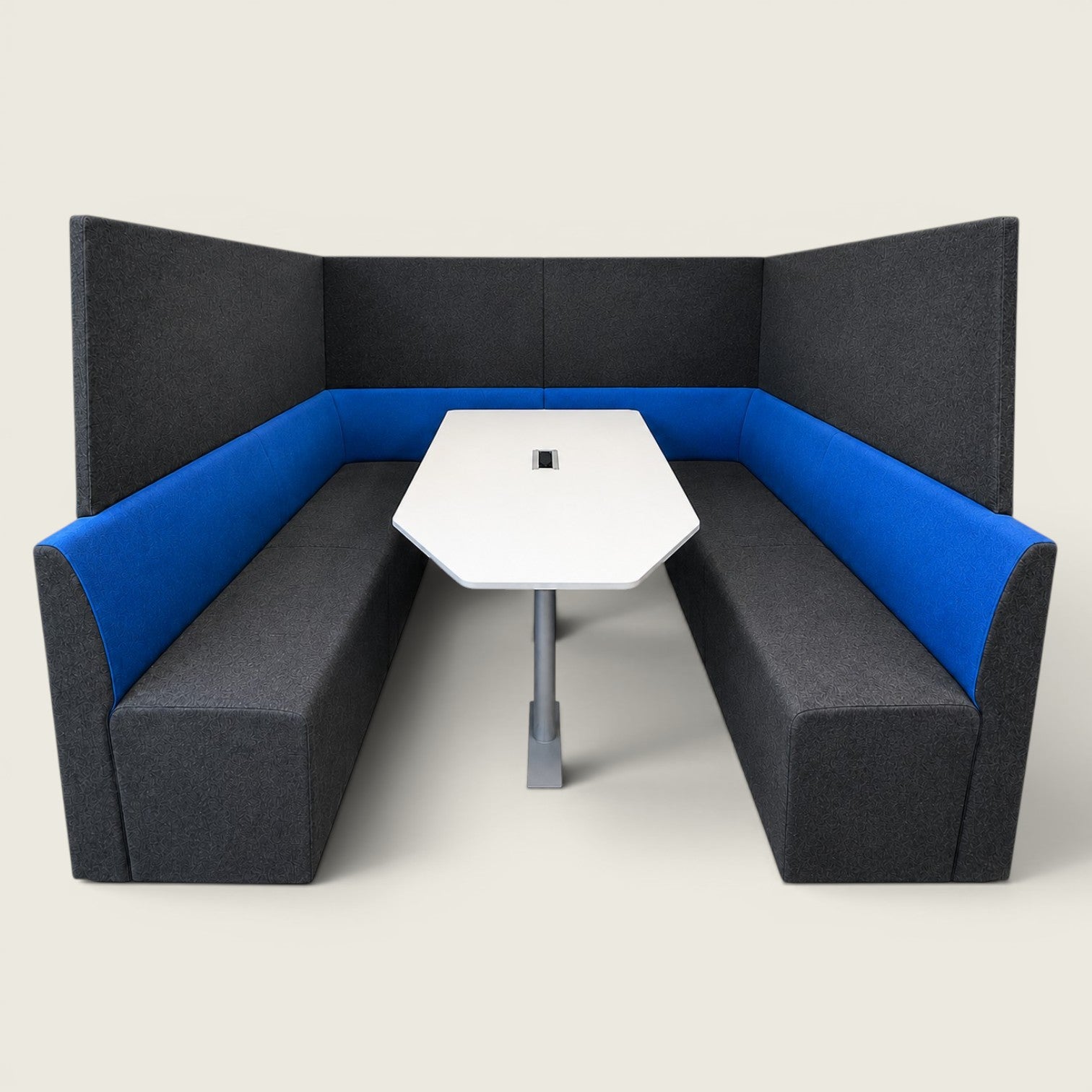 Orangebox: Away from Desk (AFTD) High-Back Booth in Grey and Blue  - Refurbished