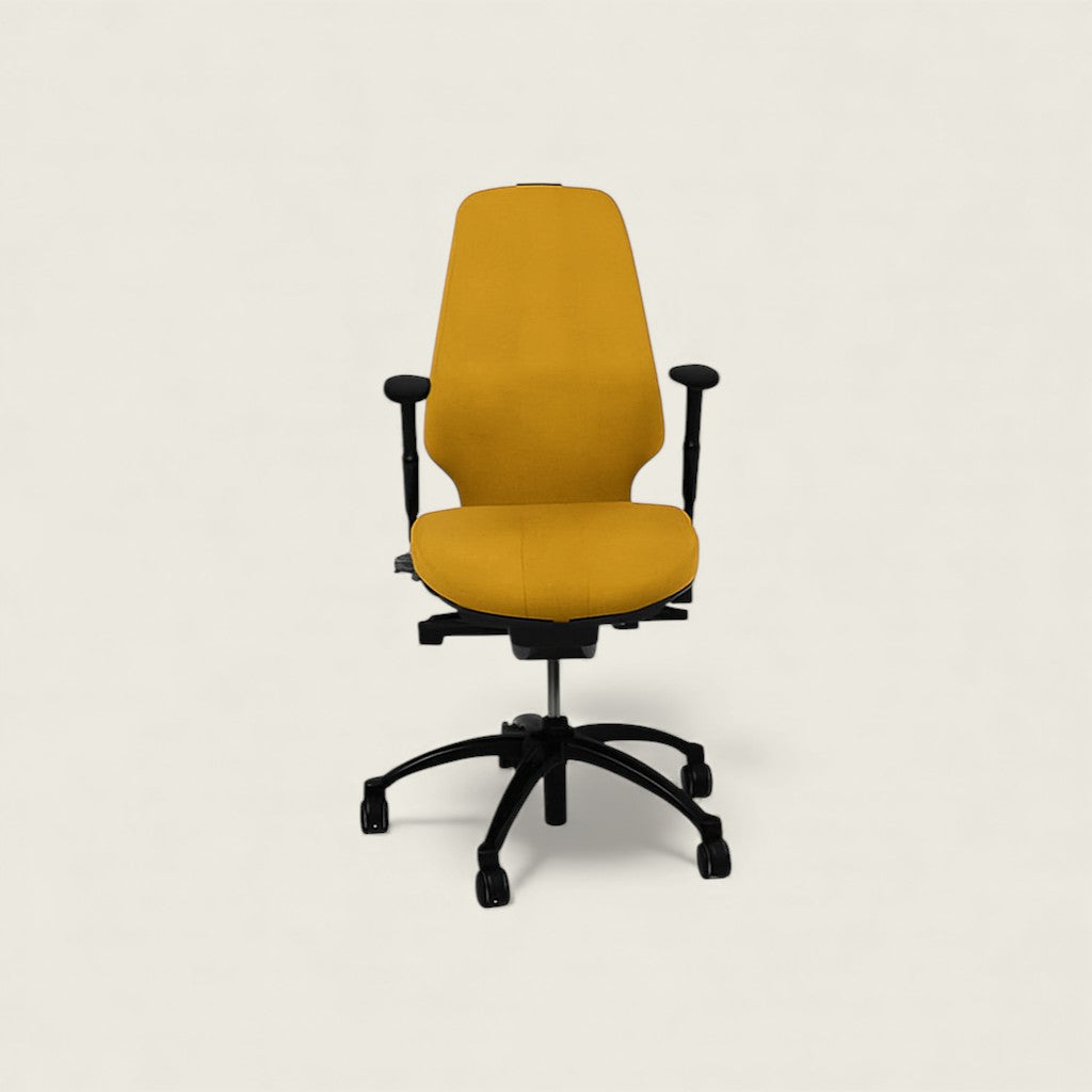 RH Logic: 400 Yellow High Back Ergonomic Office Chair - Refurbished