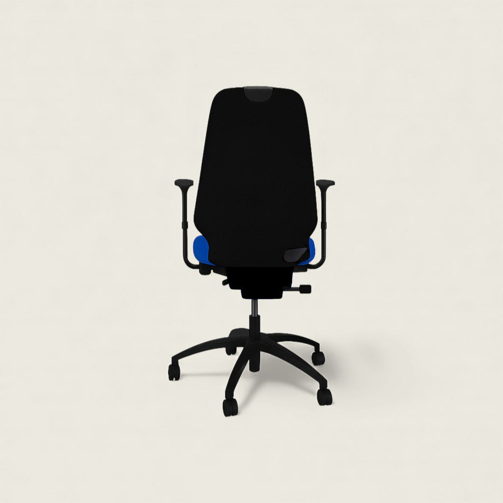 RH Logic: 400 Blue High Back Ergonomic Office Chair - Refurbished