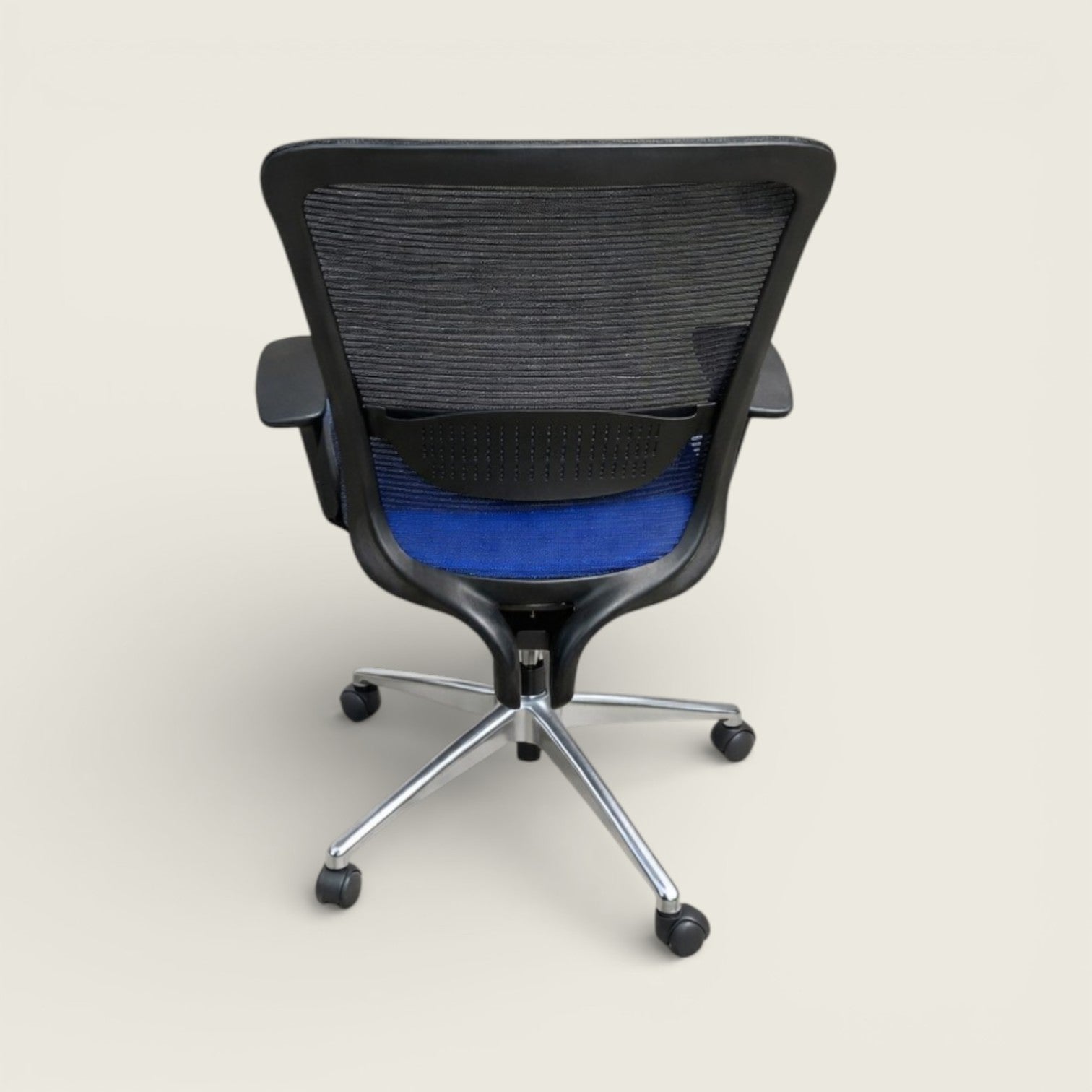 Saxen Don't Task Chair in Blue Fabric - Refurbished