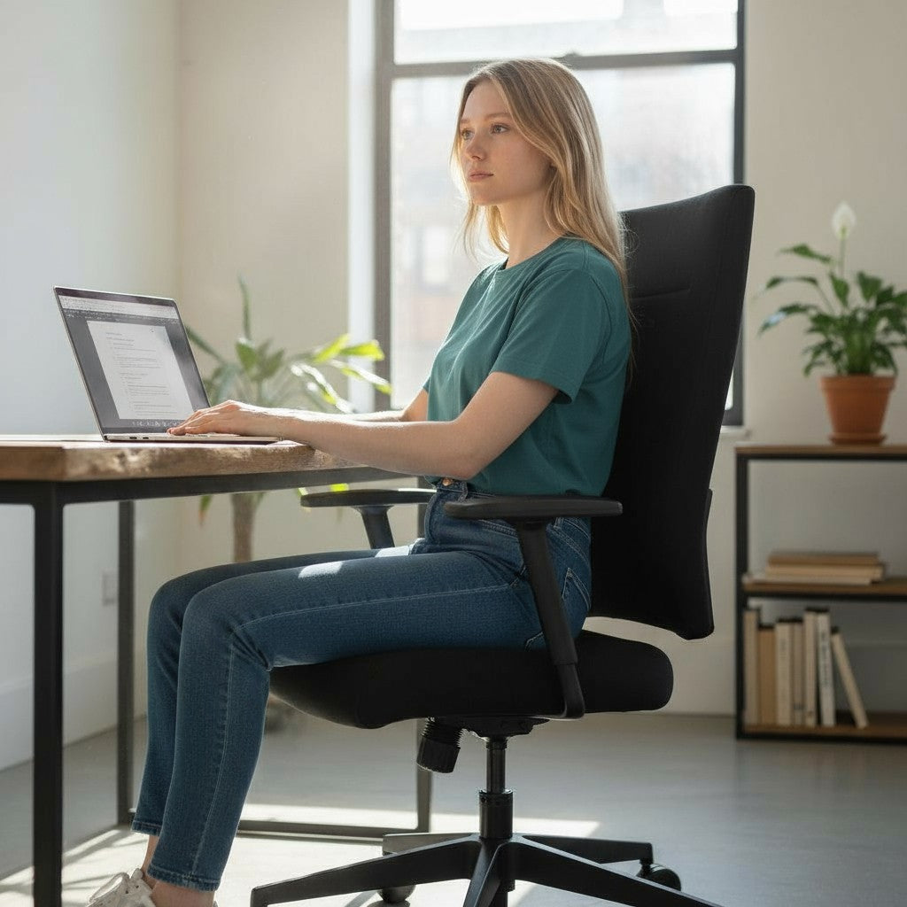 Sedus: Quarterback Task Chair in Black Fabric - Refurbished
