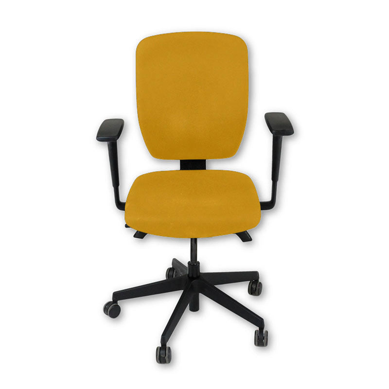 Senator: Dash volledig verstelbare bureaustoel in gele stof - gerenoveerd