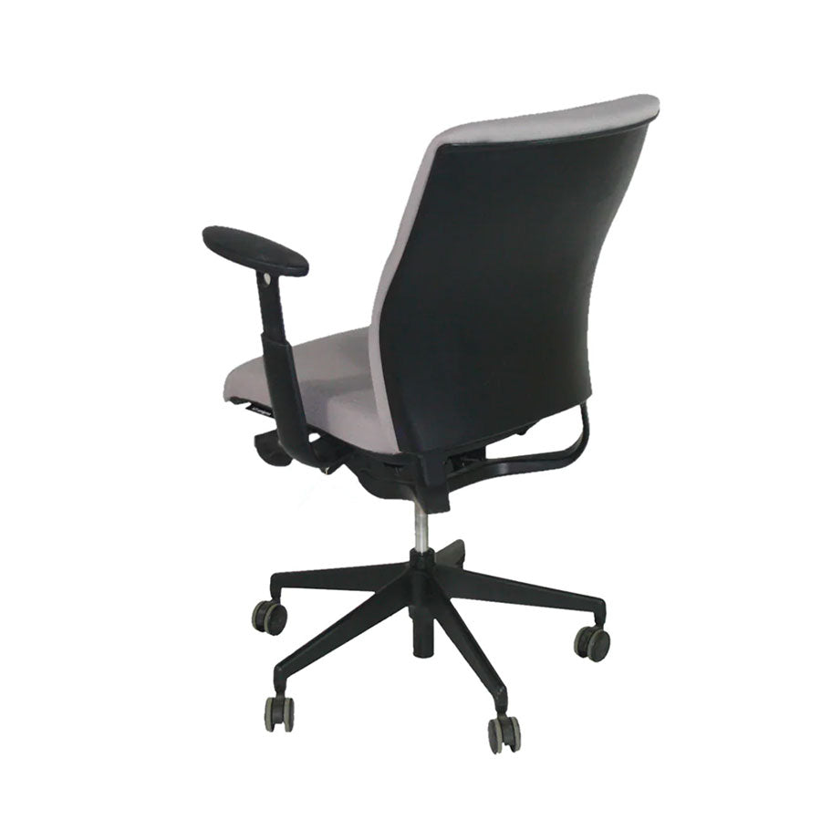 Senator: Enigma S21 Office Chair with Black Frame in Grey Fabric - Refurbished