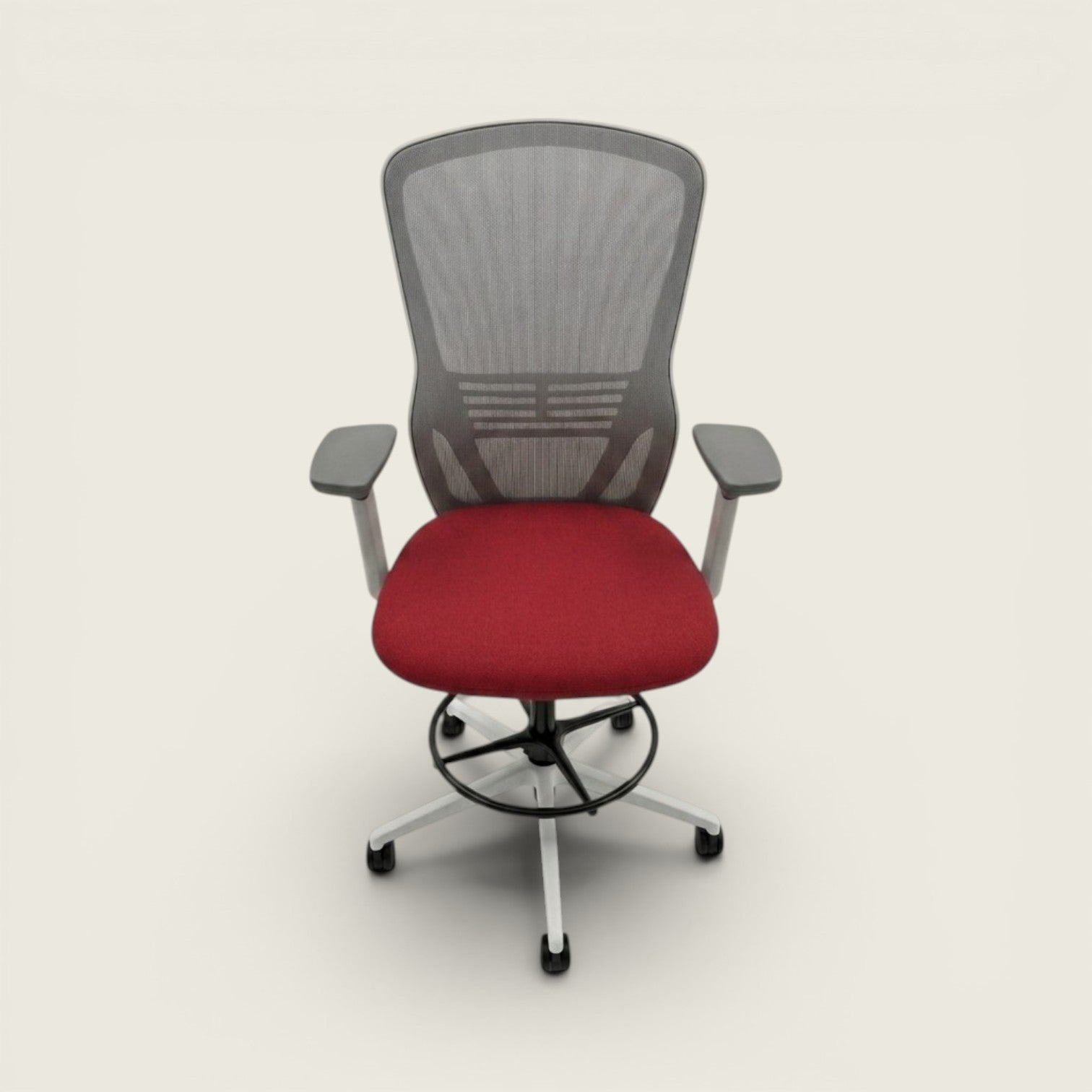 Senator: Ousby Draughtsman Chair in Red - Refurbished